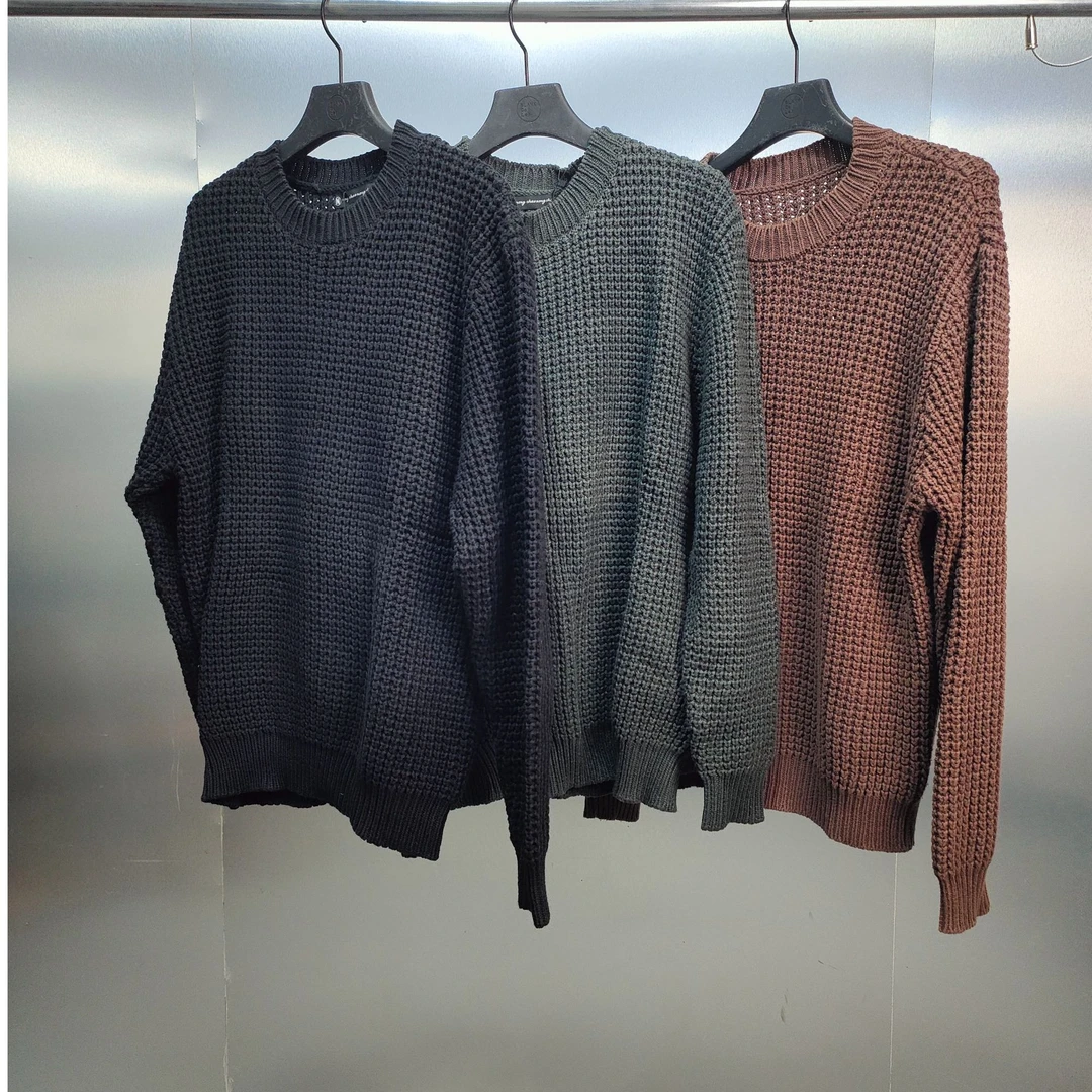 D04-101517-NON春秋季纯色时尚简约百搭圆领毛衣