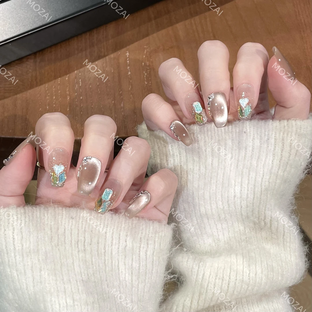 茉哉KK【潮汐】手工定制美甲可拆卸穿戴甲A2305/A2306/A2307