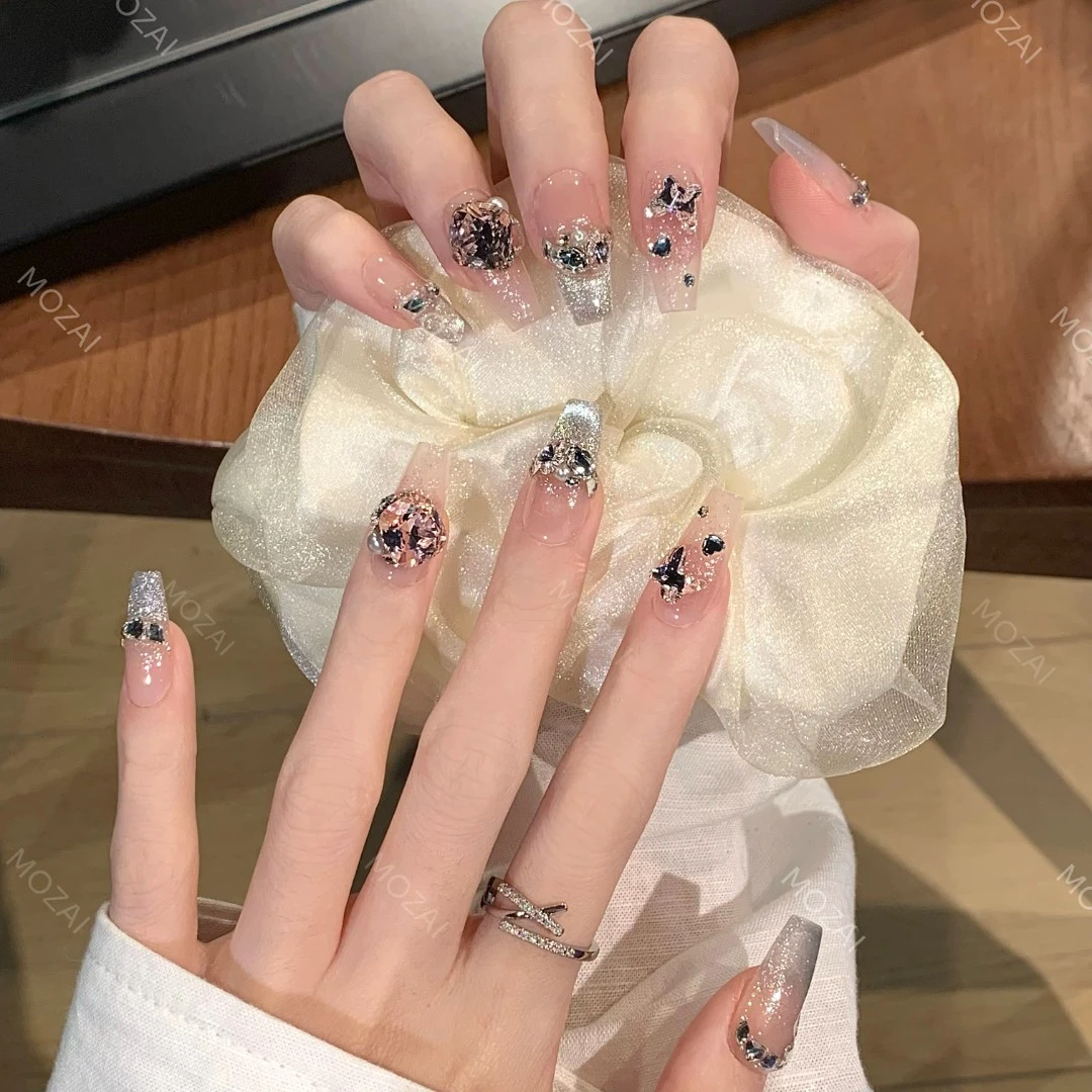 茉哉MOZAI【施家全华/维纳斯】纯手工定制美甲拆卸穿戴甲A2688