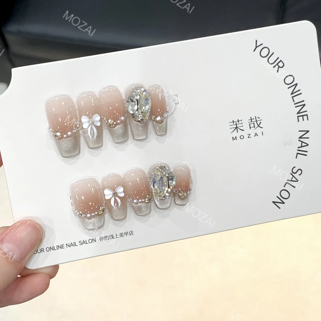 茉哉KK【少女日记】纯手工定制美甲可拆卸穿戴甲A3135