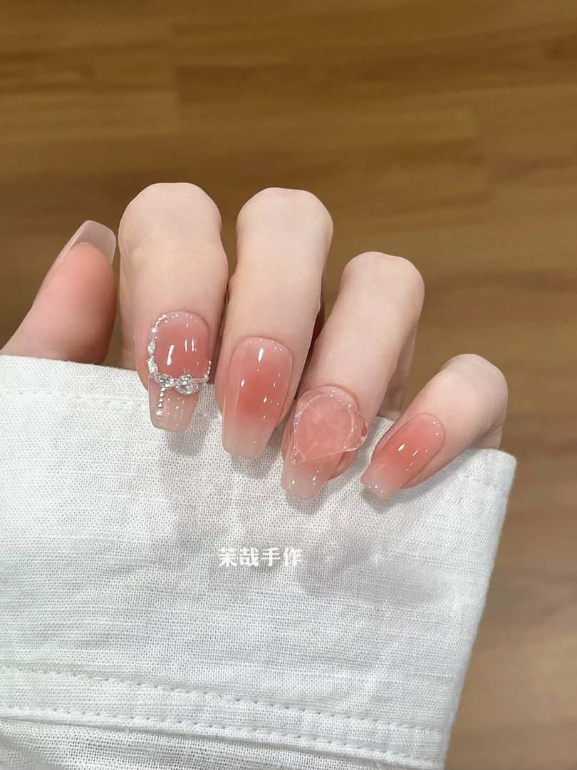 茉哉KK【凉城有信】纯手工定制美甲拆卸穿戴甲A3003