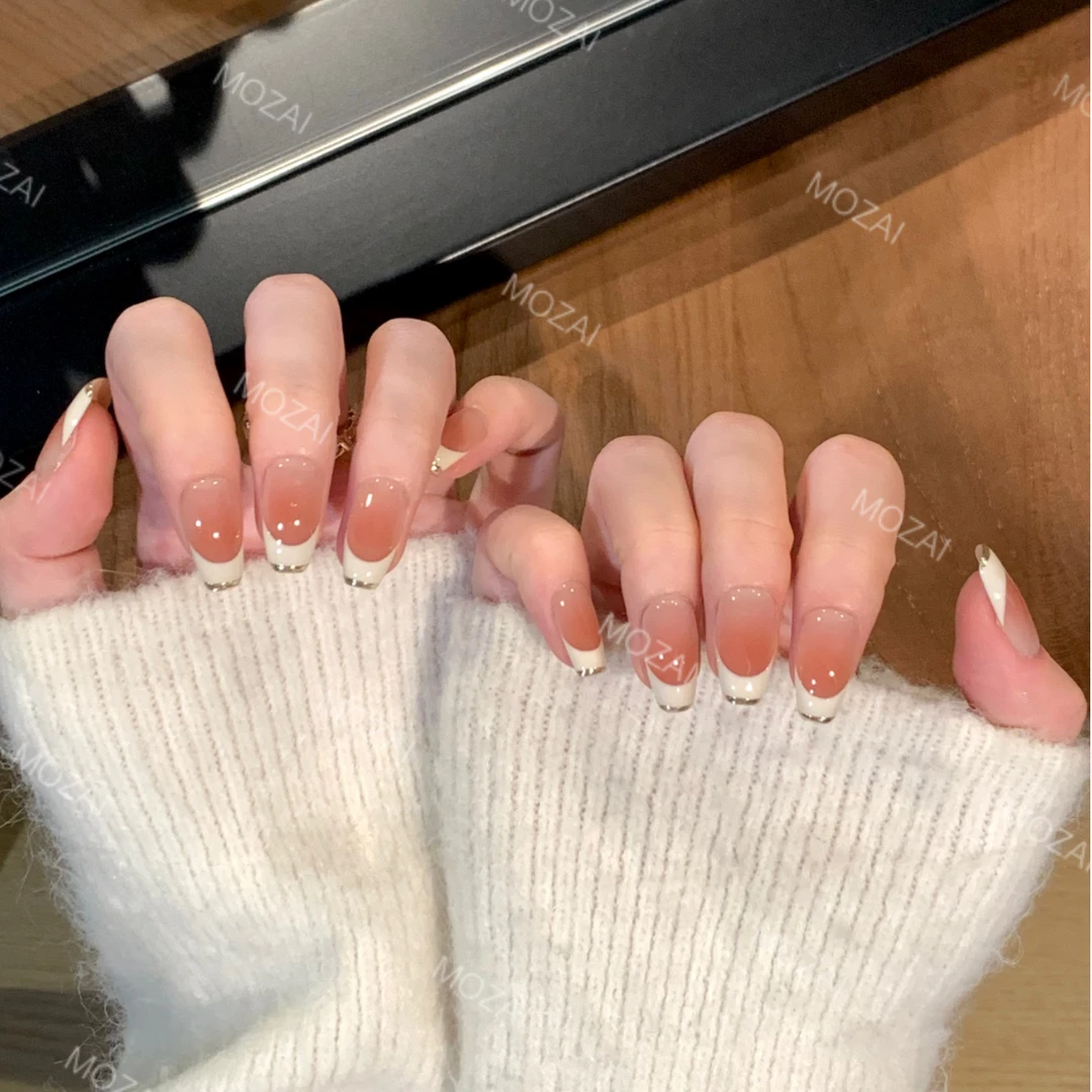 茉哉KK【金秘书】孤纯手工定制美甲拆卸穿戴甲A2752