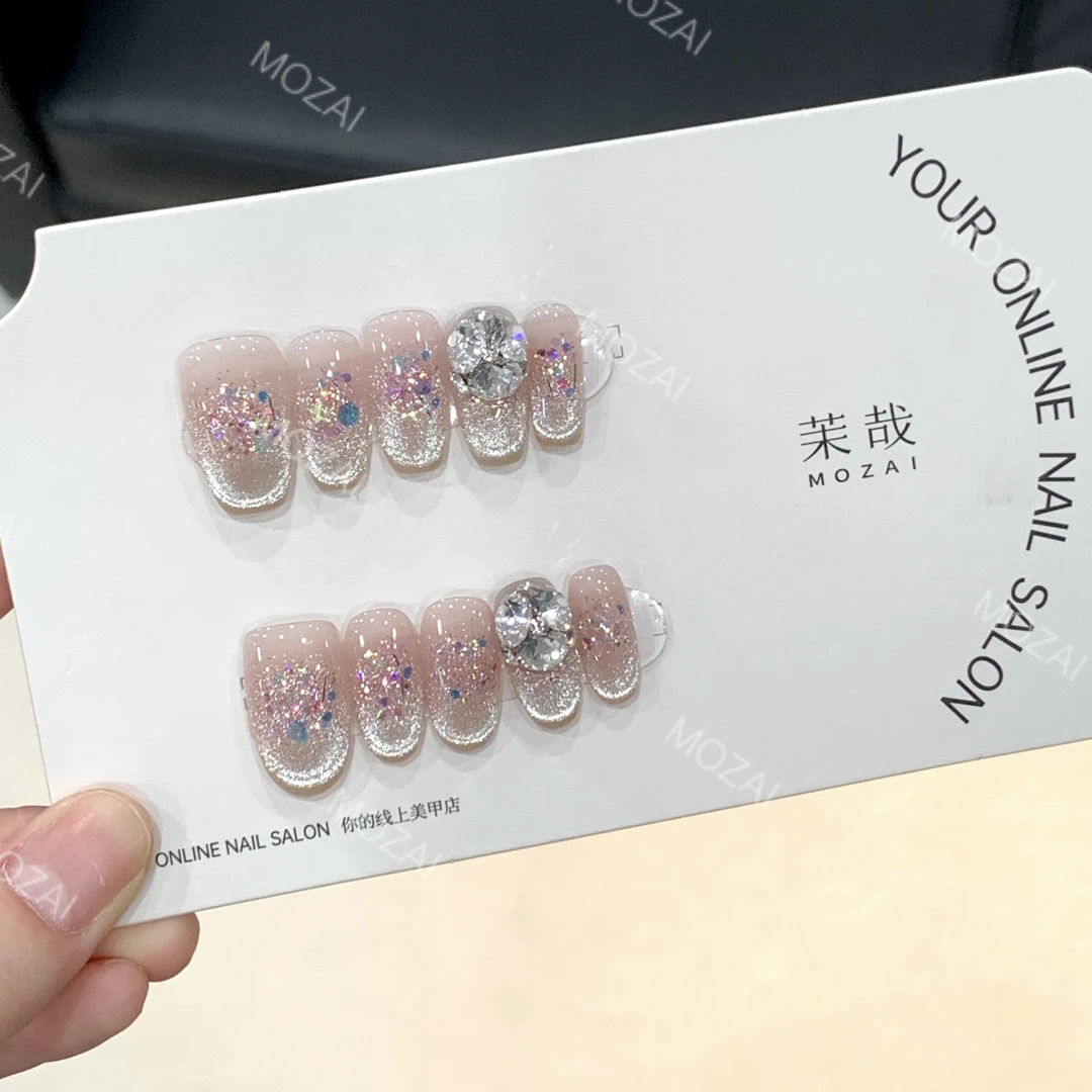 茉哉高定【施家全华/奔赴浪漫】（12甲片）手工可拆卸穿戴甲A3151
