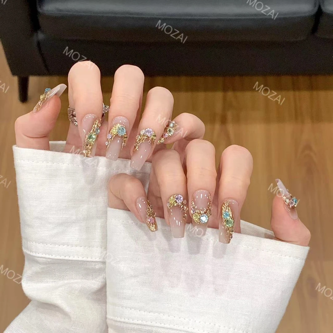 茉哉高定【施家全华/阿拉丁】纯手工定制美甲拆卸穿戴甲A3013