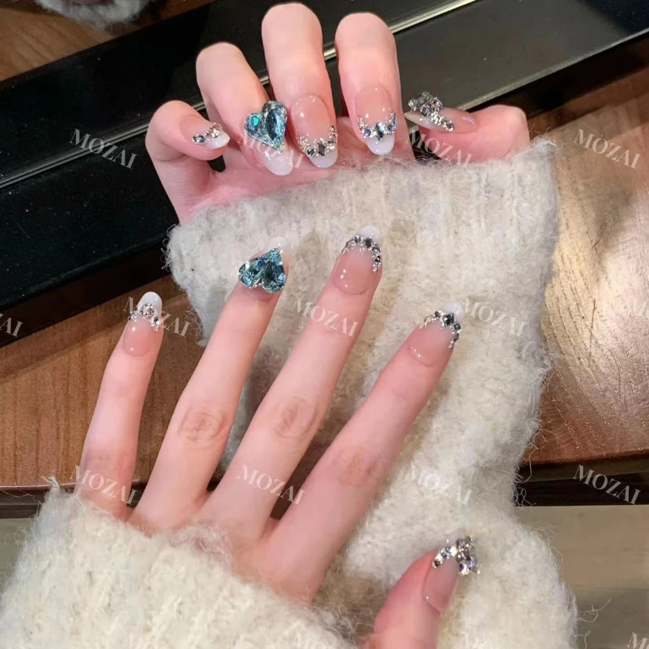 茉哉KK高定【施家全华/云上芳华】纯手工美甲可拆卸穿戴甲A2613