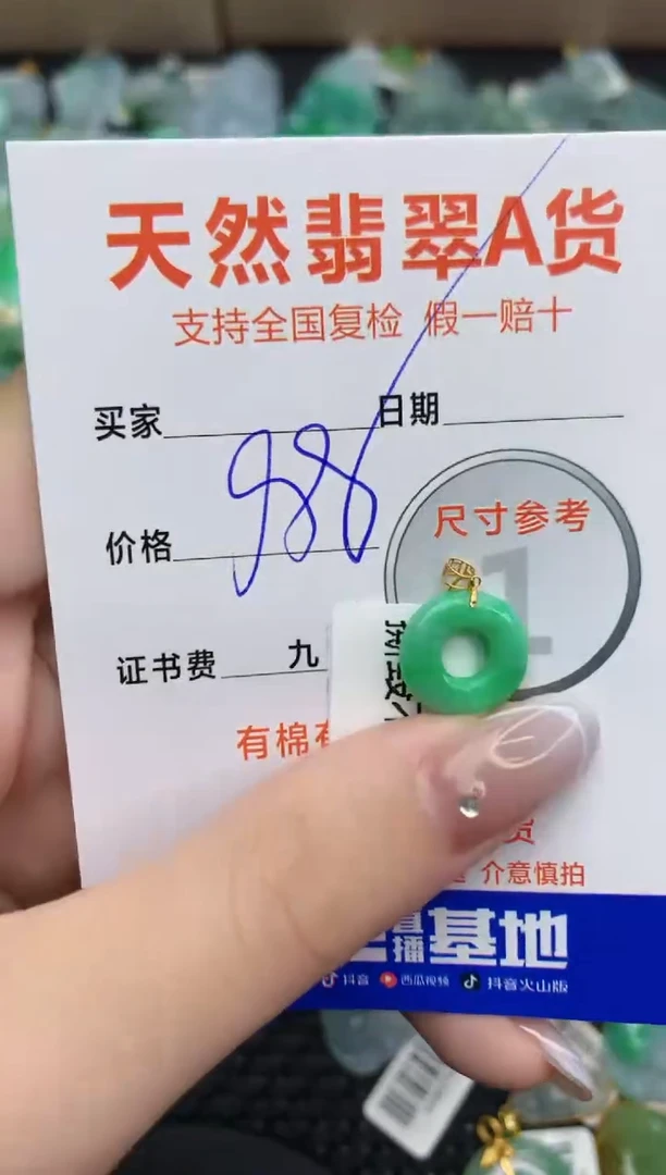 【闪购商品】翡翠颈饰18K金镶嵌111111111