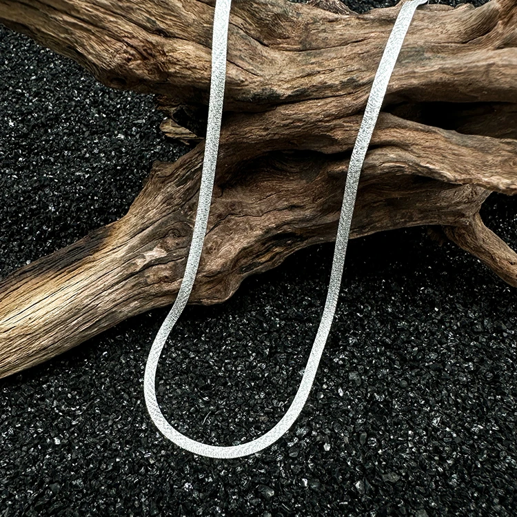 链子925银 【钻闪刀片】秋冬欧美简约冷淡风百搭轻奢气质爆闪刀片链