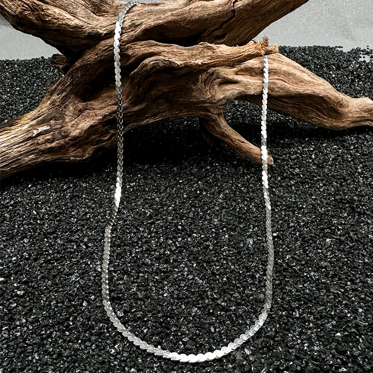 链子925银 【十九】秋冬原创设计气质简约百搭轻奢意式进口银链子