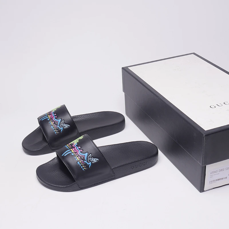 99新 GUCCI/古驰 40/42/椰子树拖鞋