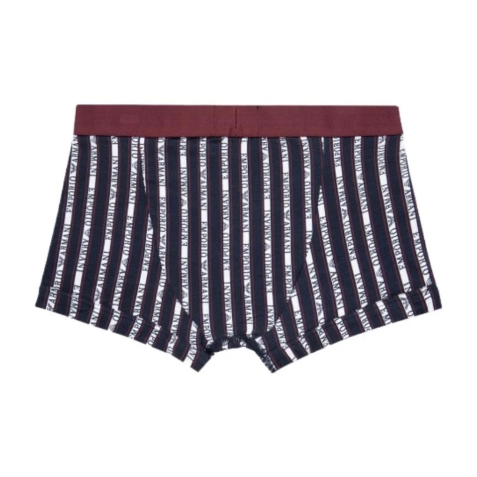 全新未使用 GIORGIO ARMANI/阿玛尼 1113893F50691235酒红平角裤