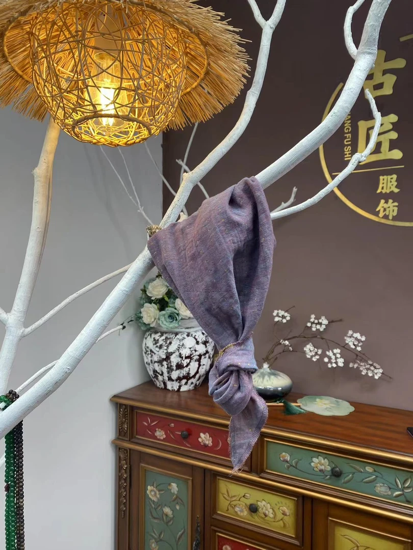 高端山水依依同款双层纱多功能围巾披肩丝巾多用