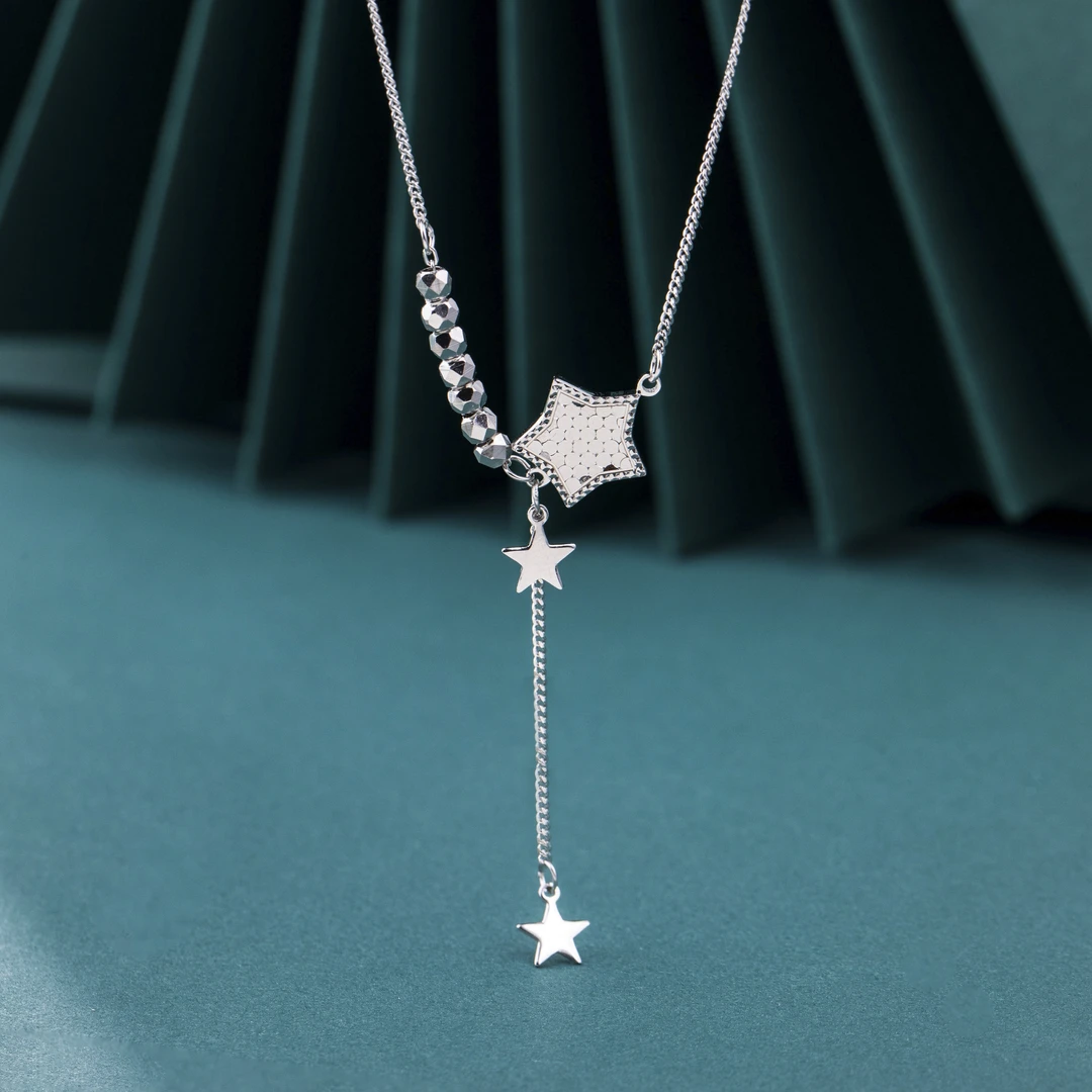 坠链均925银 【太原周嵘】蜂巢项链时尚百搭轻奢气质锁骨链