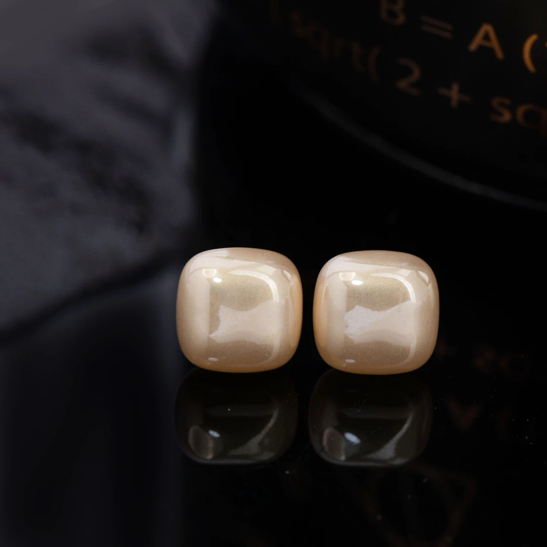 925银耳饰 气质百搭耳针金色银耳钉送闺蜜送老婆礼物香槟金耳环