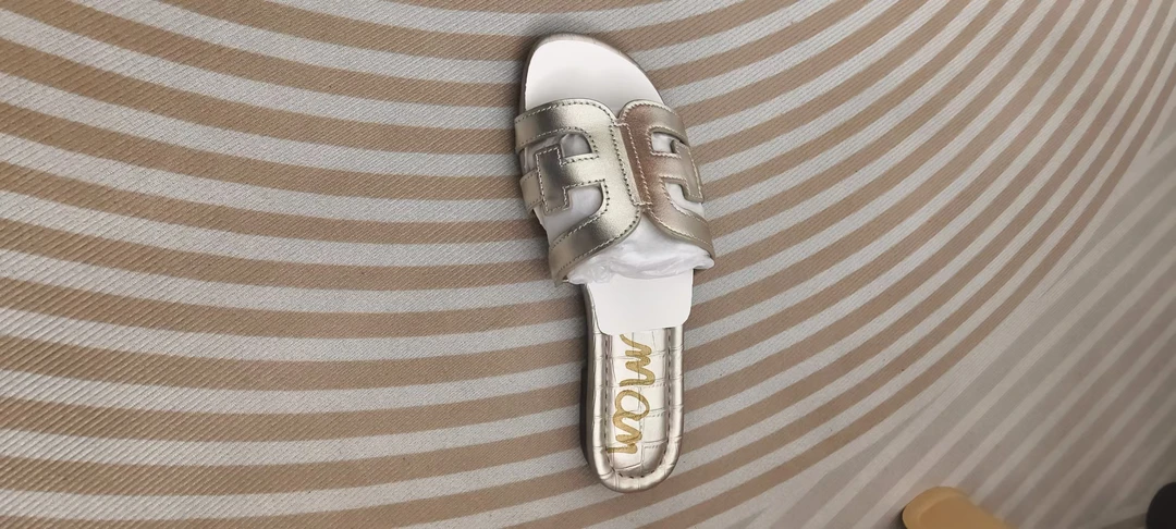 夏季时尚网红舒适简约真皮凉拖外沙滩外穿懒人一字拖女