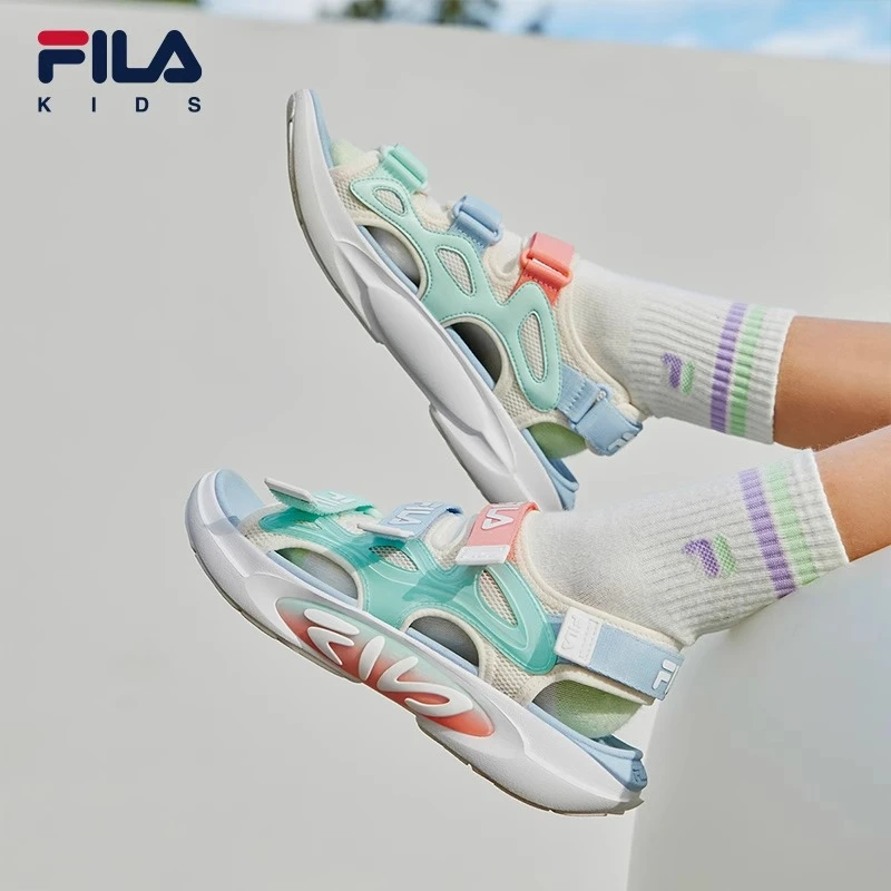 【斐乐儿童】2024年春夏中大童时尚运动舒适休闲流星凉鞋K15B423801