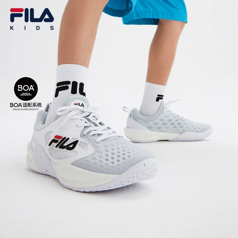 【斐乐儿童】2024年春夏中大童时尚运动舒适儿童网球鞋K15B422302