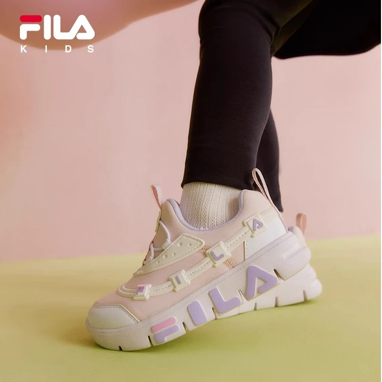 【斐乐儿童】2025秋冬软糖清新配色Q弹一脚蹬小童训练鞋K54B432403