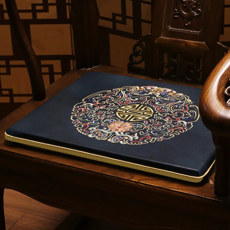 福星科技皮《椅垫》新中式红木沙发坐垫实木圈椅餐椅防滑茶椅海绵垫