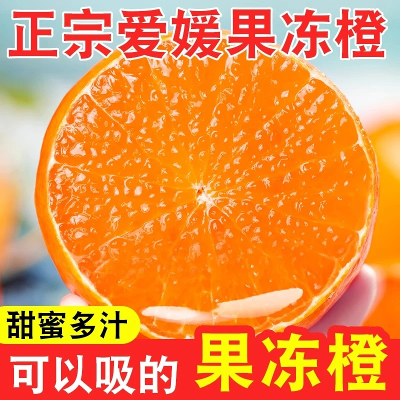 n四川爱媛38号果冻橙5斤/8斤带箱正宗橙子助农冰糖橙产地现摘包邮