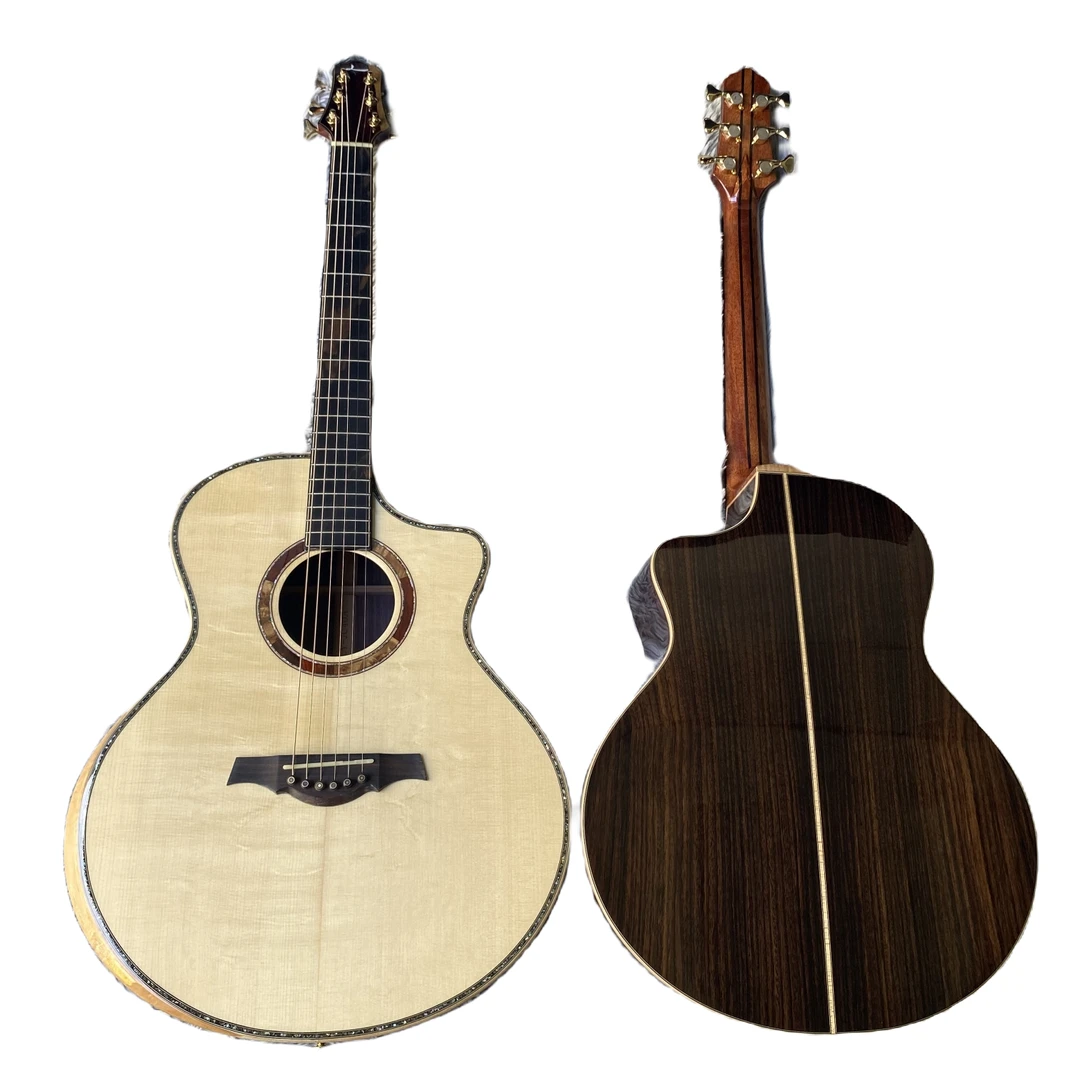 丽星LY-JC40AX印度玫瑰木手工全单吉他，专利41JF外形，专业民谣