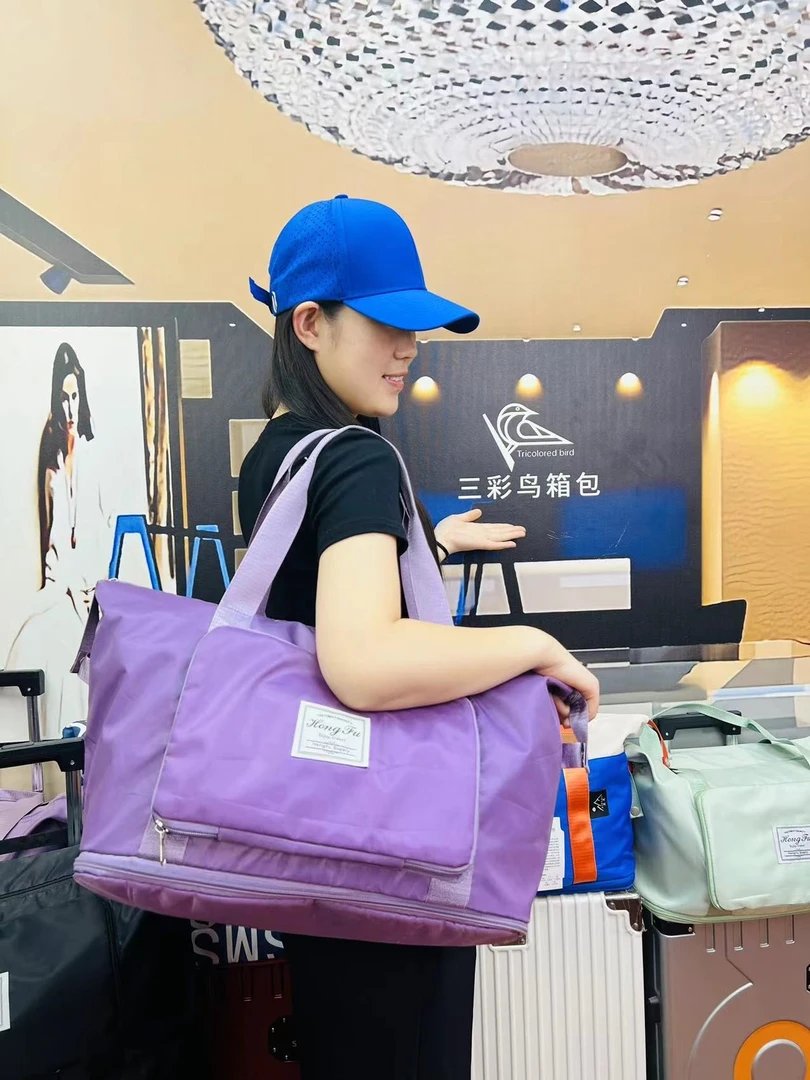 三彩鸟新款多功能大容量健身待产手提旅游出差旅行包ol行李包