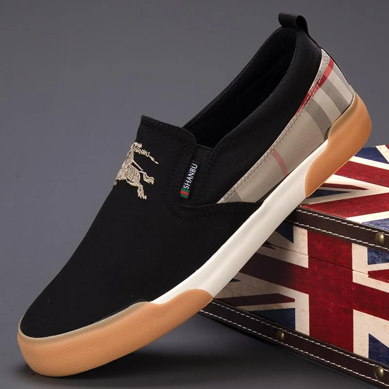 2024新款春季男士帆布鞋韩版潮鞋休闲老北京布鞋春秋板鞋薄款透气