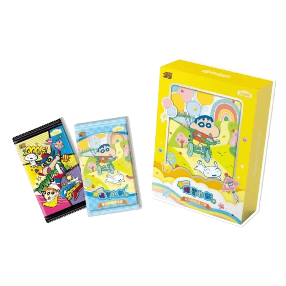 【新品体验】蜡笔小新卡动正版授权第一弹豪华珍藏收藏卡牌盲盒