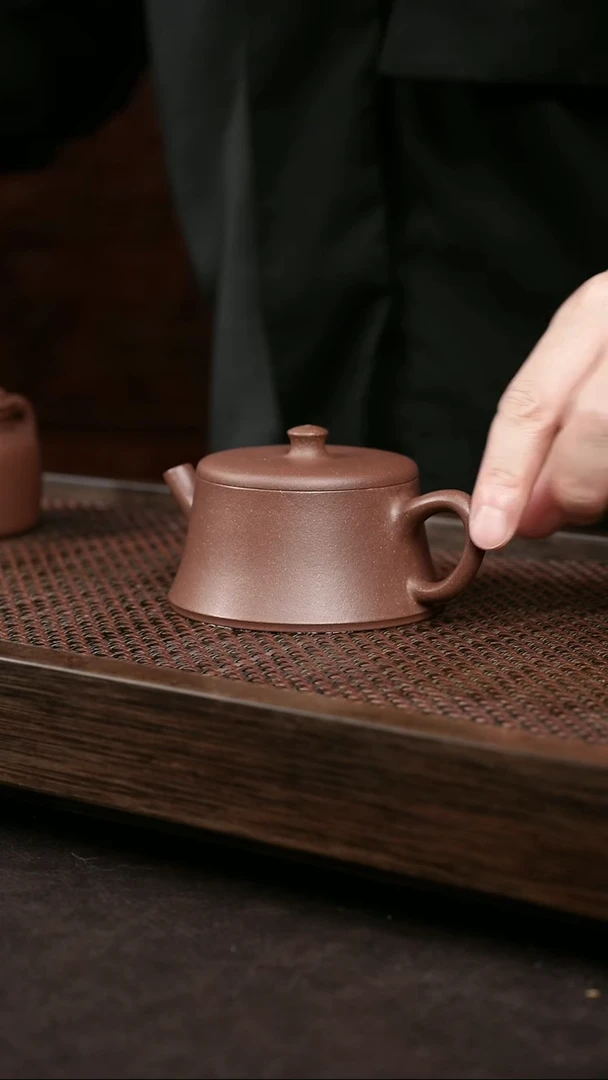 【闪购商品】紫砂茶壶老紫泥云柱