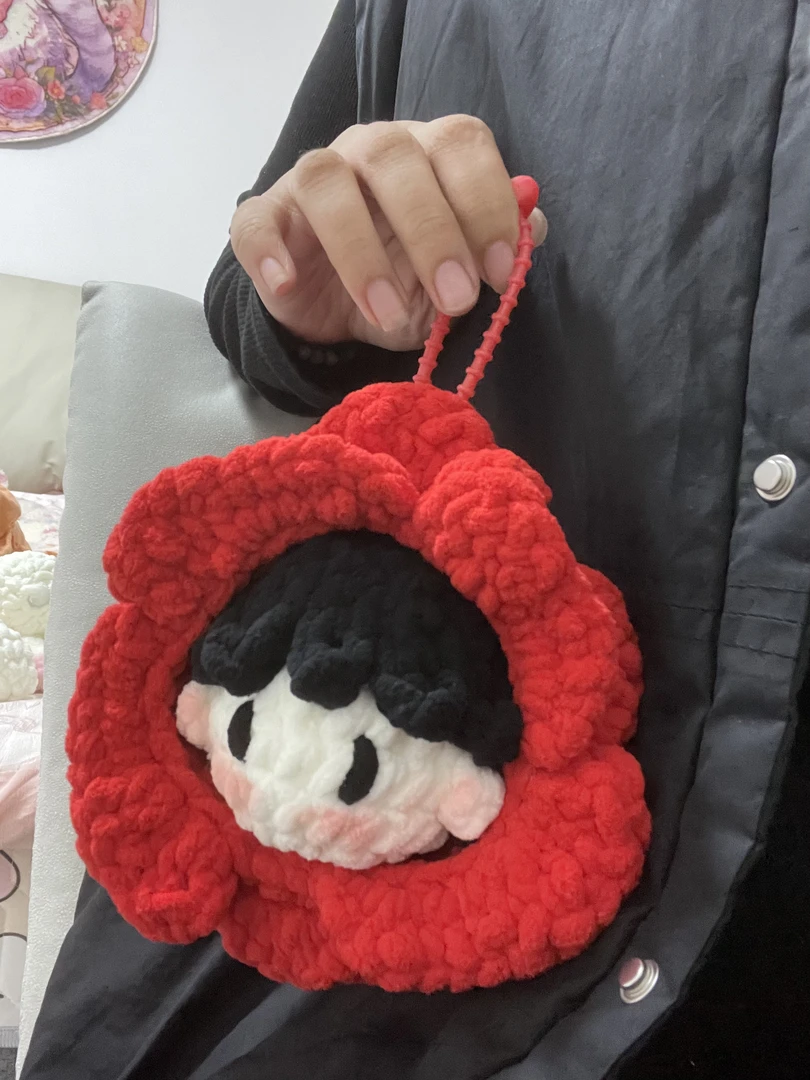 （成品）十个勤天玫瑰花王子鹭卓钩织玩偶二哥手工编织