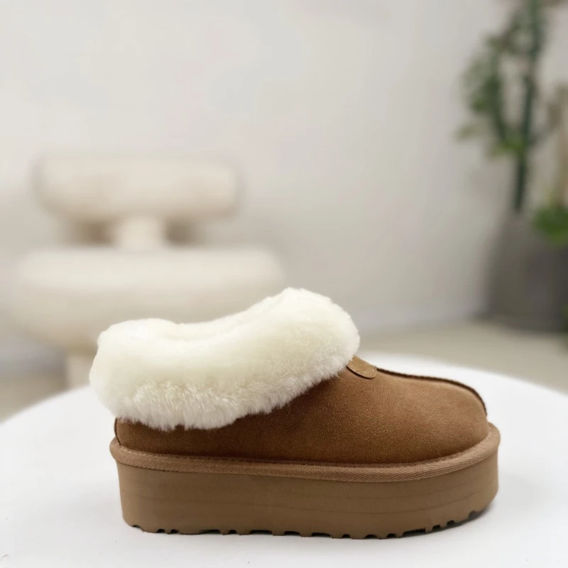 冬季保暖雪地靴羊皮毛一体毛厚底塔茨特四公分增高时尚百搭毛毛鞋