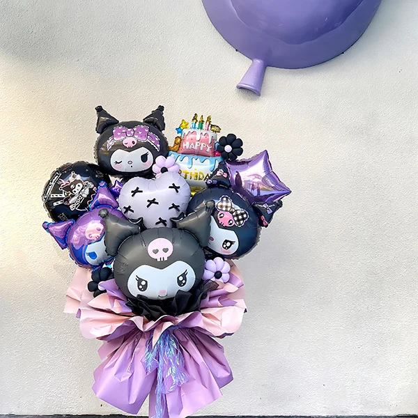 库洛米巨型气球大花束材料包