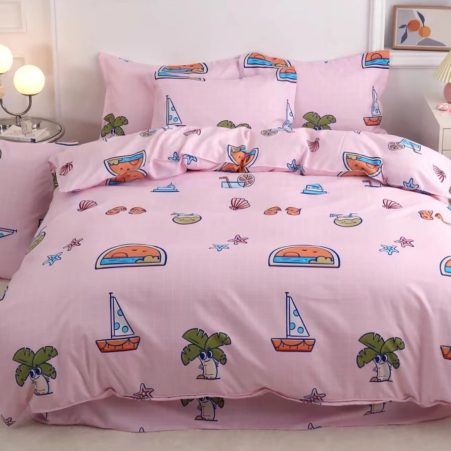 高支高密精梳斜纹面料标准枕套一对【七彩童年】48*74