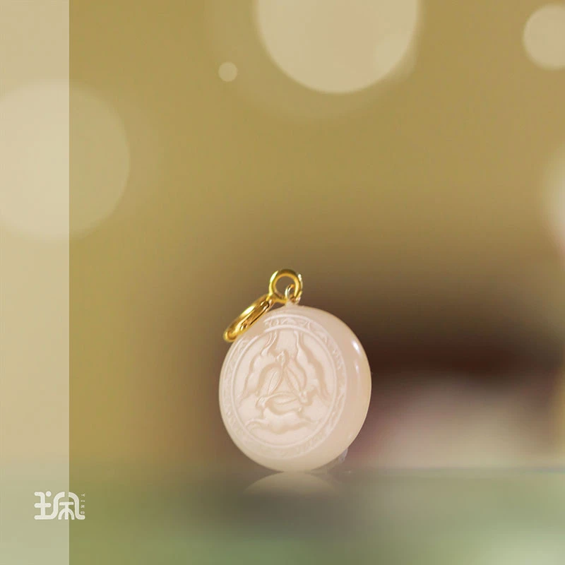 遇米兔|和田玉*吊坠不含链*18K金镶DB23091328多样性发其一