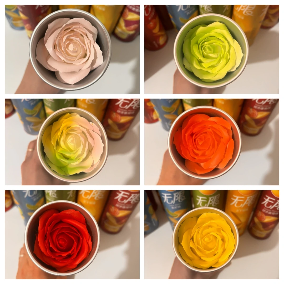 新款薯片桶玫瑰花送男女朋友生日礼物纪念日礼物送父母闺蜜老师潮