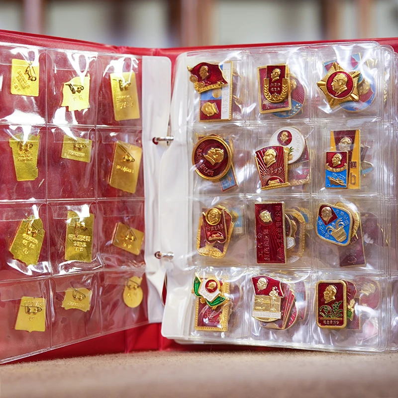 锌合金胸针 131周年毛爷爷120枚金属像章全套勋章精美胸针徽章