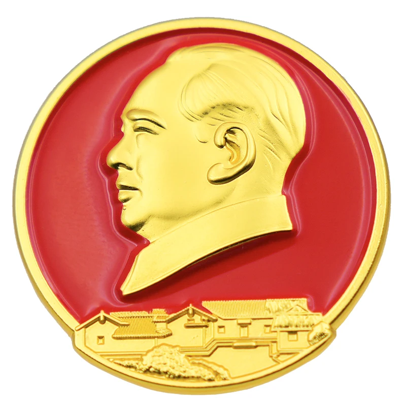 锌合金胸针 锌合金胸针 故居徽章 红色胸针伟人像章针式百搭高档