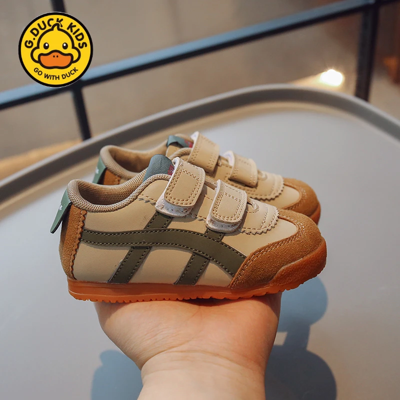 小黄鸭童鞋宝宝阿甘鞋春款儿童小白鞋小童鞋子软底板鞋男孩运动鞋