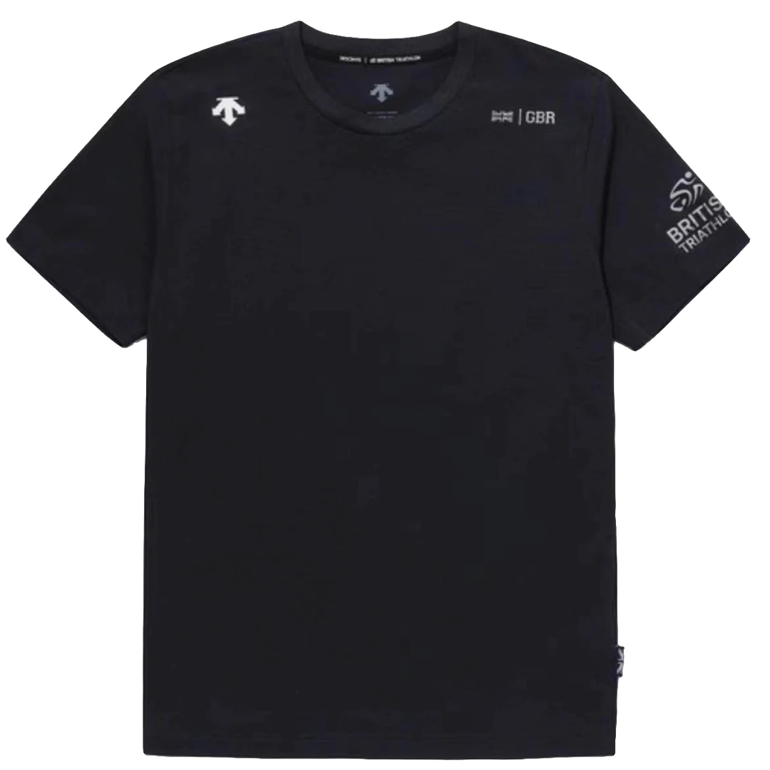 DESCENTE/迪桑特男女同款英国与铁人三项联名款速干TOUGH面料短袖