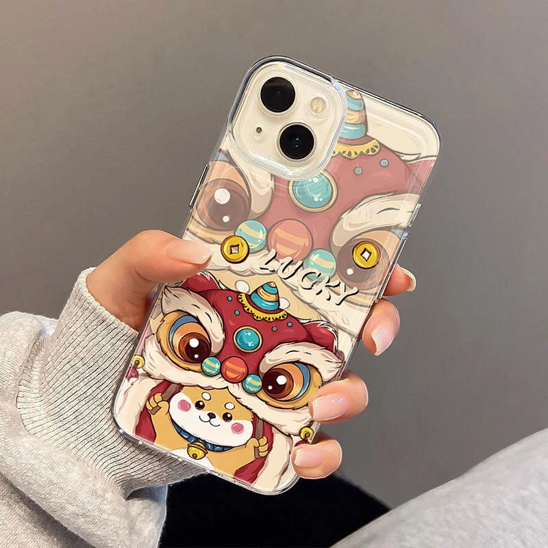 好运龙宝宝iphone15苹果手机壳14promax硅胶13pro透明软12新年ins