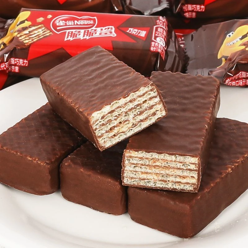 雀巢脆脆鲨巧克力威化夹心饼干休闲儿童小吃办公室零食香脆好吃散