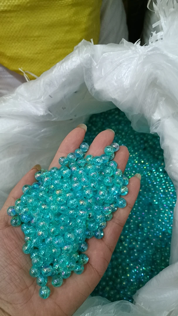 电镀珠子 炫彩珠子  手工DIY材料
