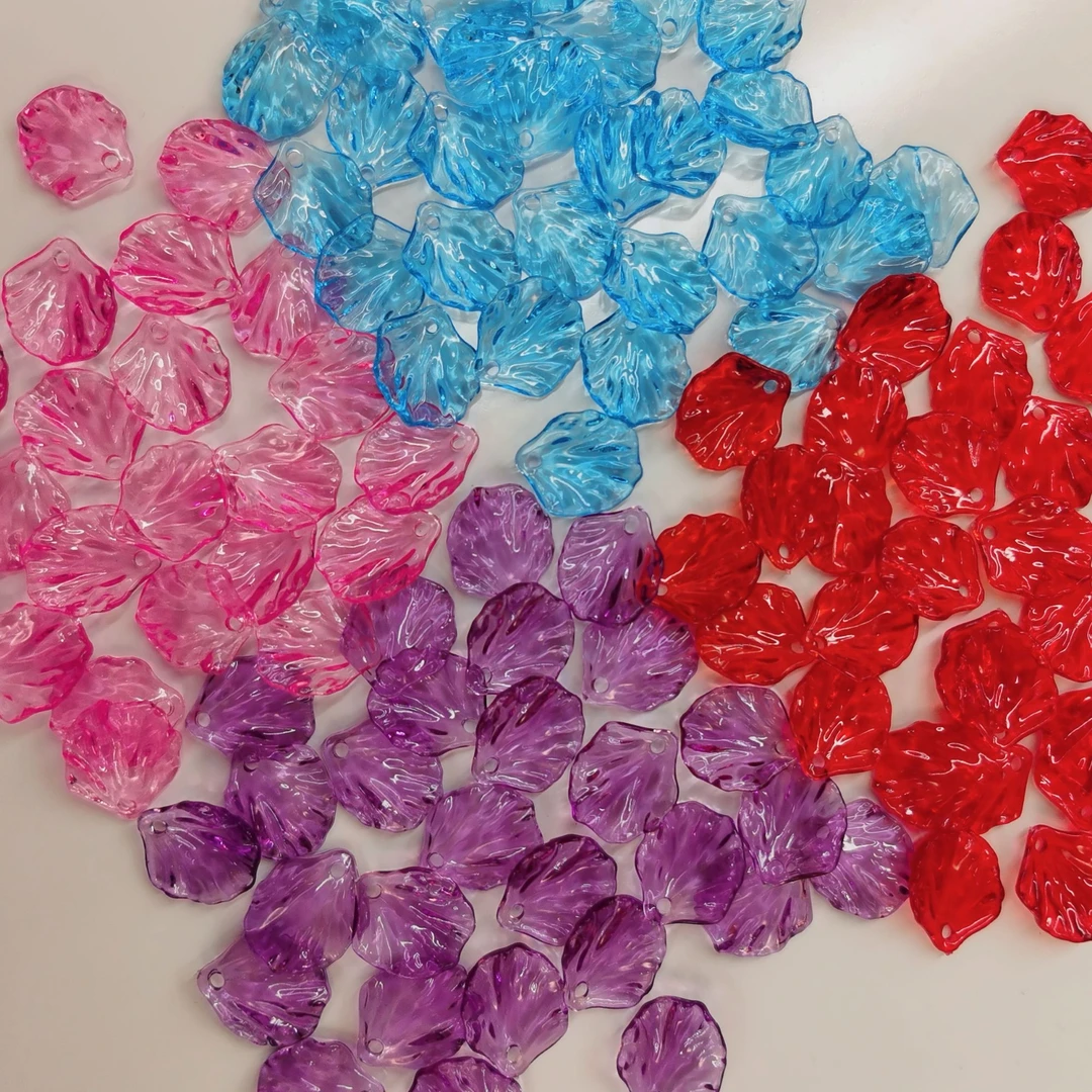【新款】水晶山茶花  牡丹花  花瓣手工DIY材料