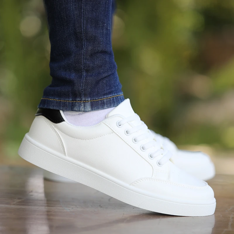 回力男鞋春秋款爆款皮面百搭男士休闲板鞋潮流软底防臭运动小白鞋