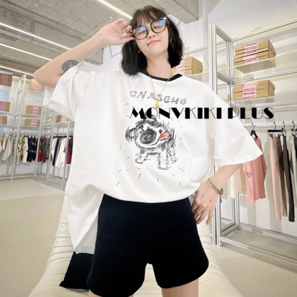 MoNvKiKiPlus5【潦草小狗】刺绣设计感短袖T恤重工百搭卡通设计师