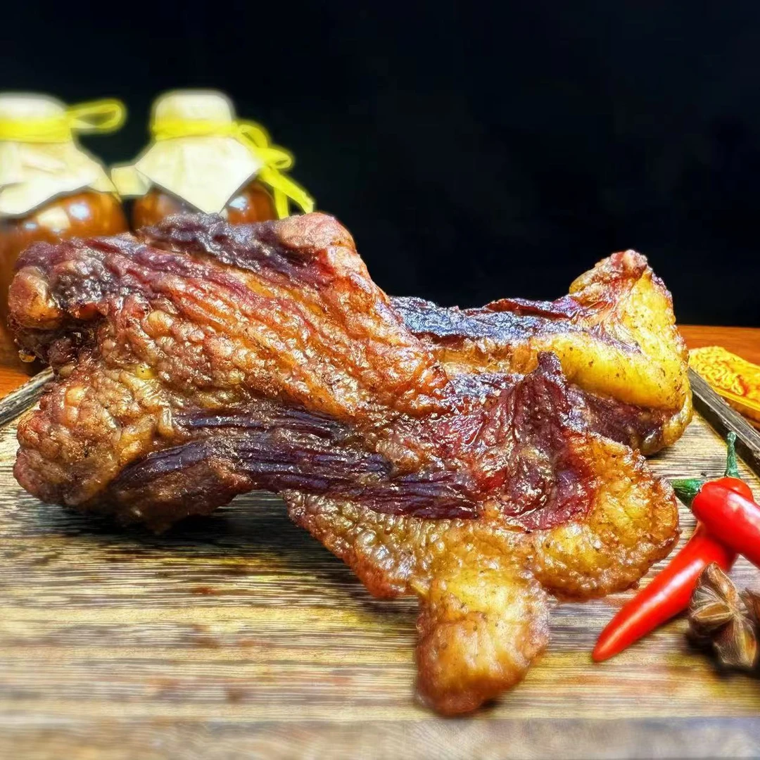 【 呼伦贝尔 】吊炉黄膘牛胸口现烤现卖