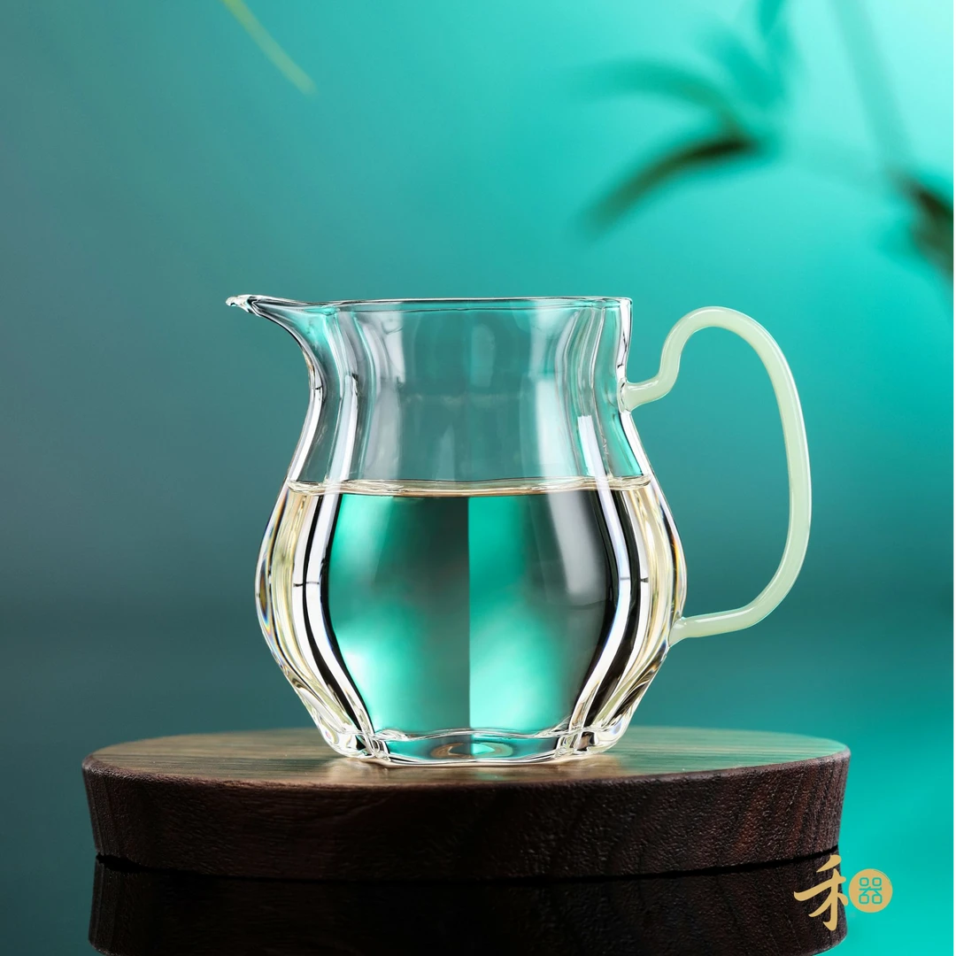 禾器 · 晶彩 颂妍茶海 花型创意公道杯 高档 纯手工高硼硅玻璃