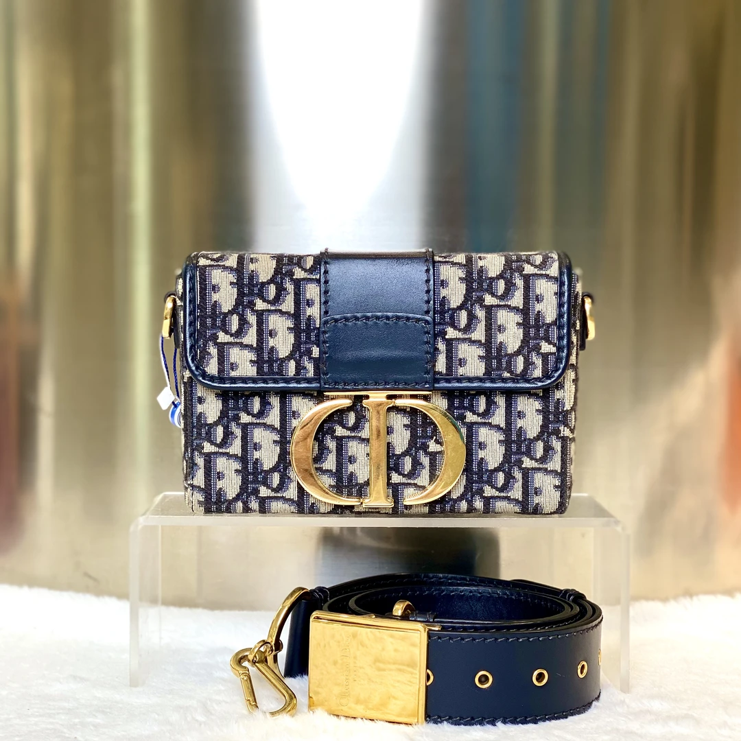 99新 DIOR/迪奥 古有98新迪奥盒子包老花斜挎包2852