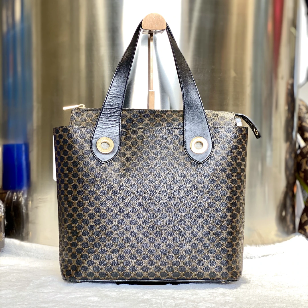 99新 Celine/思琳 98新古有Celine瑟琳老花单肩手提托特包6769