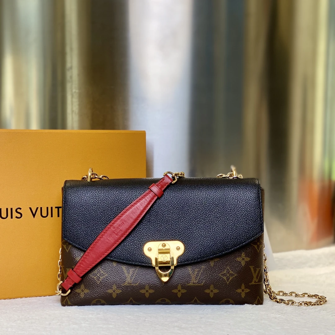 99新 LouisVuitton/路易威登 古有98新LV黑盖邮差单肩斜挎包0791