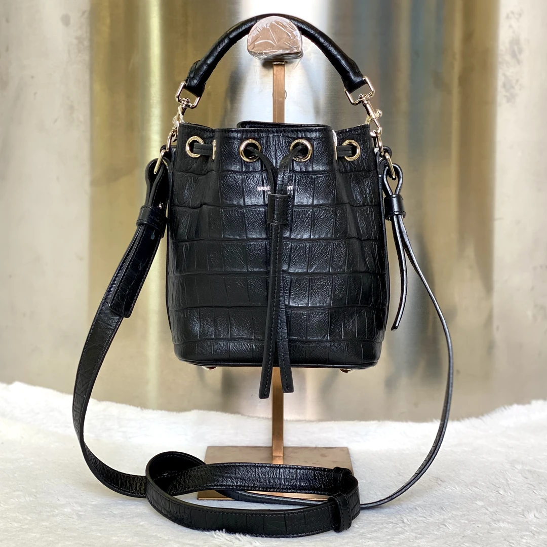 99新 YSL/圣罗兰 古有98新圣罗兰水桶斜挎包2846